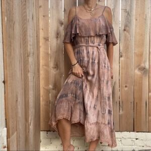 Beltaine tie dye midi dress size XS